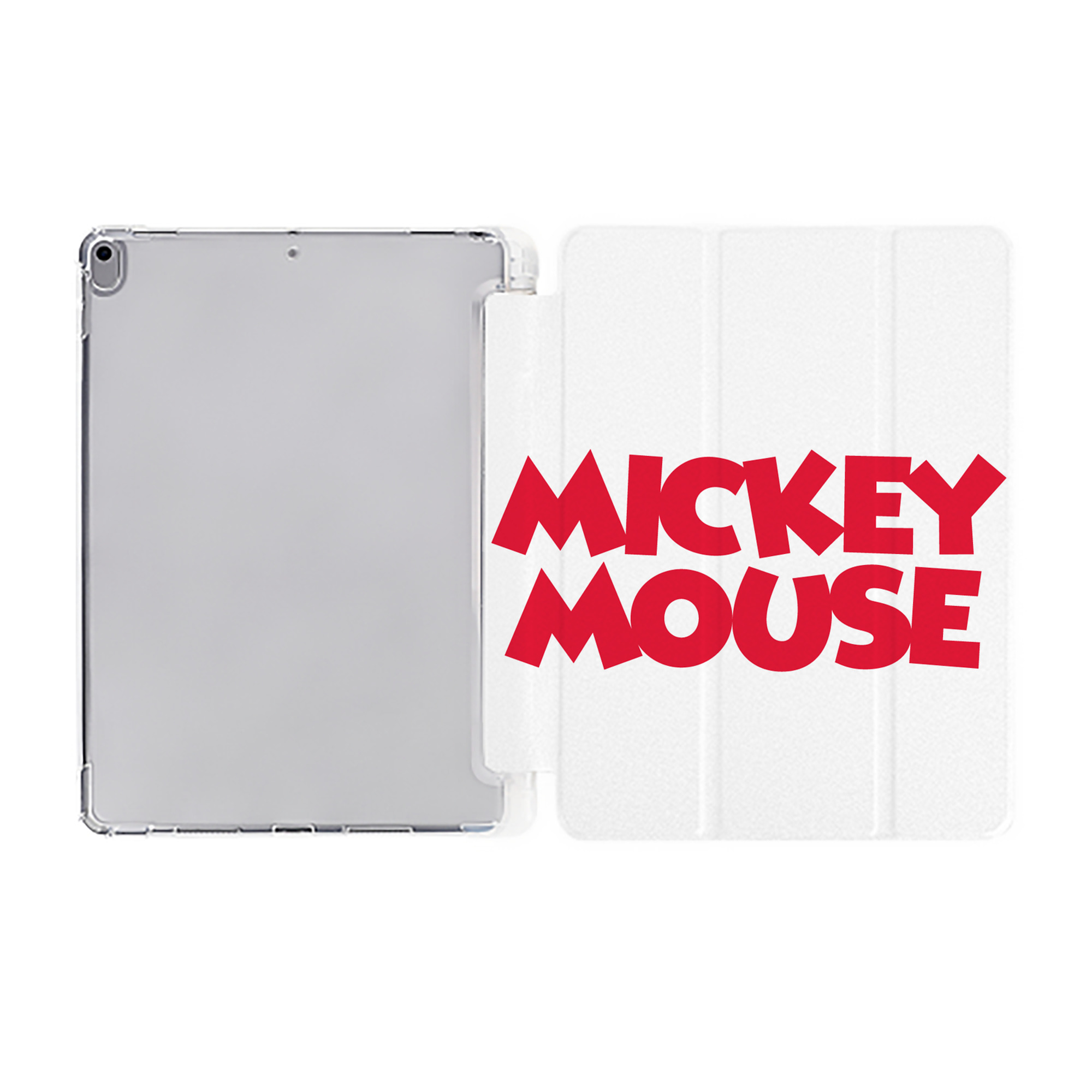 ミッキーマウス Mickey Mouse IPad ケース ペン収納付き 三つ折りスタンド PUレザー×シリコン 対応機種9.5/10.5/10.9インチ